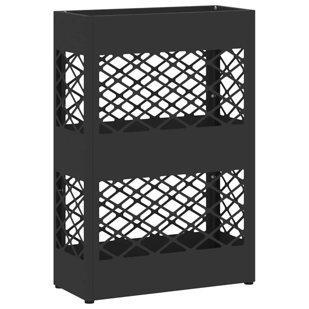 Sonnenschirmhalter mit Speicher Schwarz 28 x 12 x 41 cm Stahl