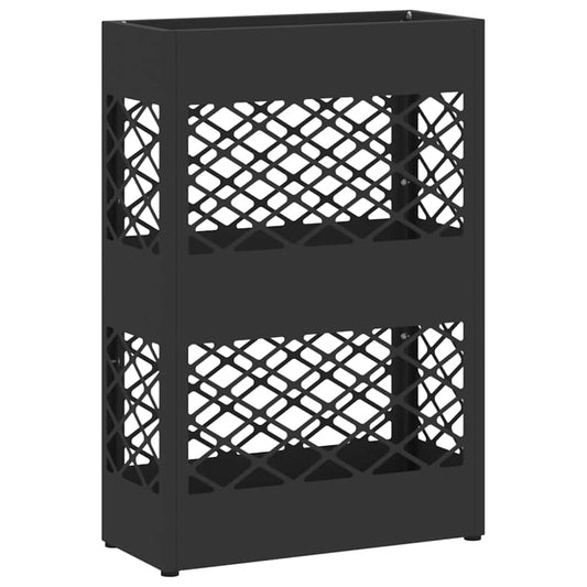 Sonnenschirmhalter mit Speicher Schwarz 28 x 12 x 41 cm Stahl