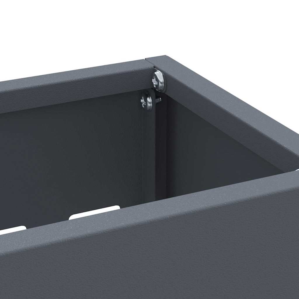 Sonnenschirmhalter mit Speicher Anthrazit 28 x 12 x 41 cm Stahl