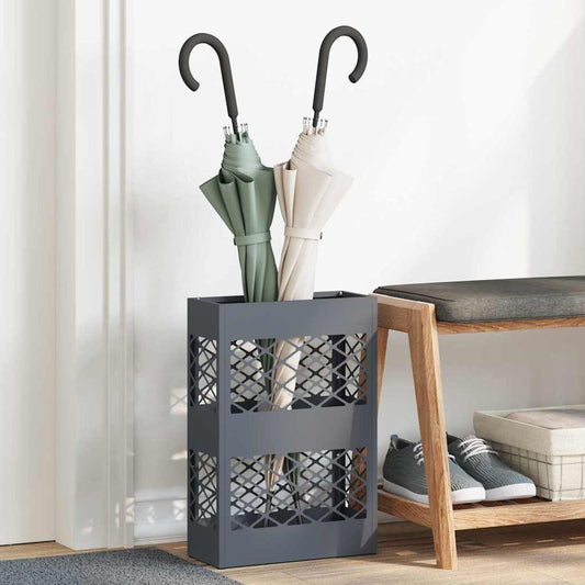 Sonnenschirmhalter mit Speicher Anthrazit 28 x 12 x 41 cm Stahl