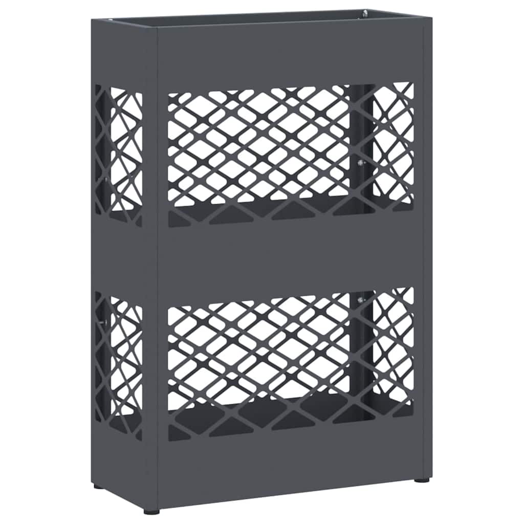 Sonnenschirmhalter mit Speicher Anthrazit 28 x 12 x 41 cm Stahl