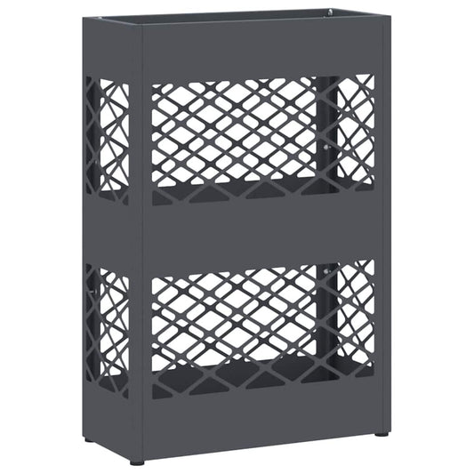 Sonnenschirmhalter mit Speicher Anthrazit 28 x 12 x 41 cm Stahl