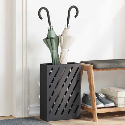 Sonnenschirmhalter mit Speicher Schwarz 28 x 12 x 41 cm Stahl