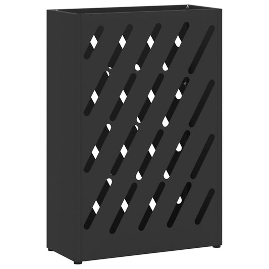 Sonnenschirmhalter mit Speicher Schwarz 28 x 12 x 41 cm Stahl