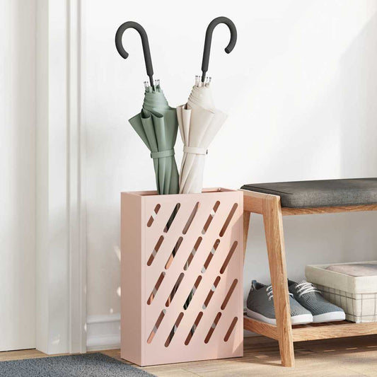 Sonnenschirmhalter mit Speicher Rosa 28 x 12 x 41 cm Stahl