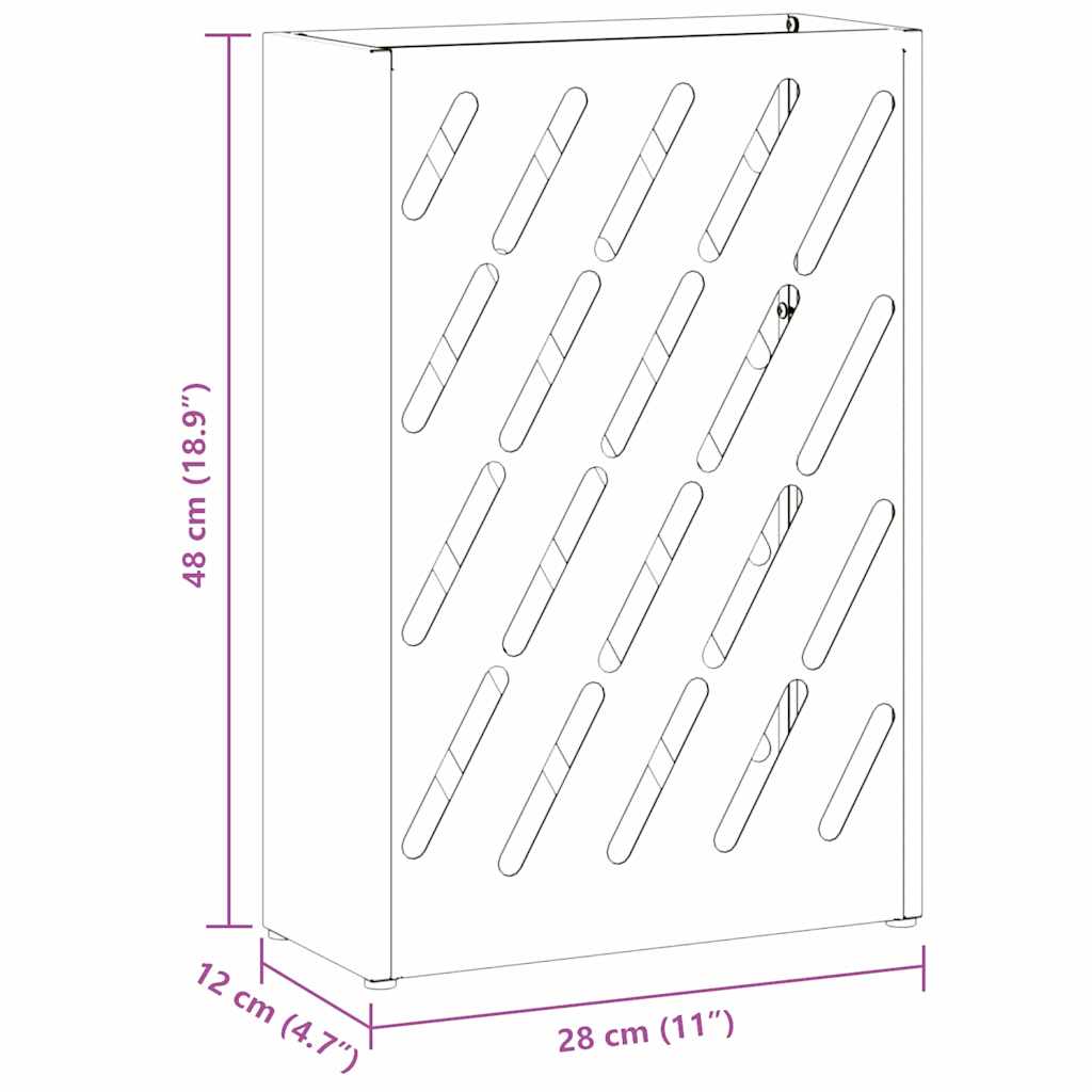 Sonnenschirmhalter mit Speicher Rosa 28 x 12 x 41 cm Stahl