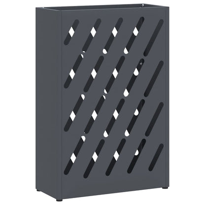 Sonnenschirmhalter mit Speicher Anthrazit 28 x 12 x 41 cm Stahl