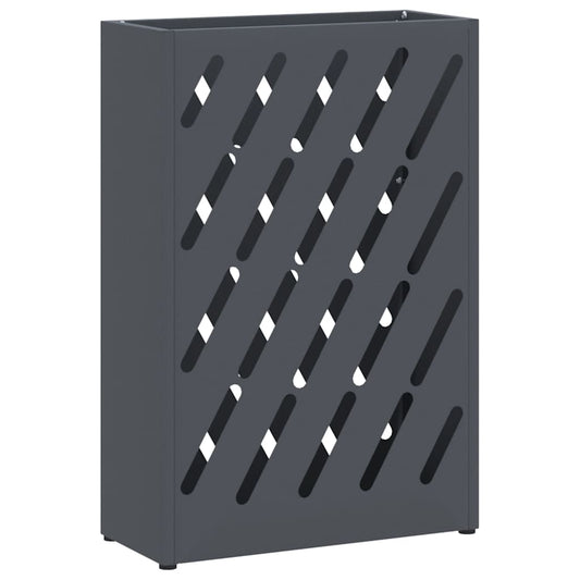 Sonnenschirmhalter mit Speicher Anthrazit 28 x 12 x 41 cm Stahl
