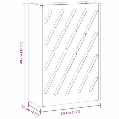 Sonnenschirmhalter mit Speicher Anthrazit 28 x 12 x 41 cm Stahl