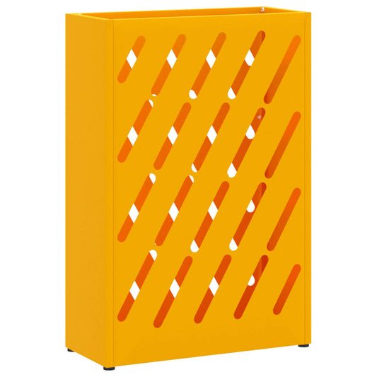 Sonnenschirmhalter mit Speicher Senfgelb 28 x 12 x 41 cm Stahl