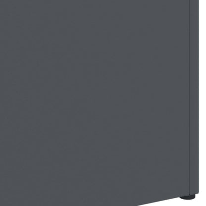 Sonnenschirmhalter mit Speicher Anthrazit 28 x 12 x 41 cm Stahl