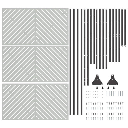 Sichtschutz Grau Stahl