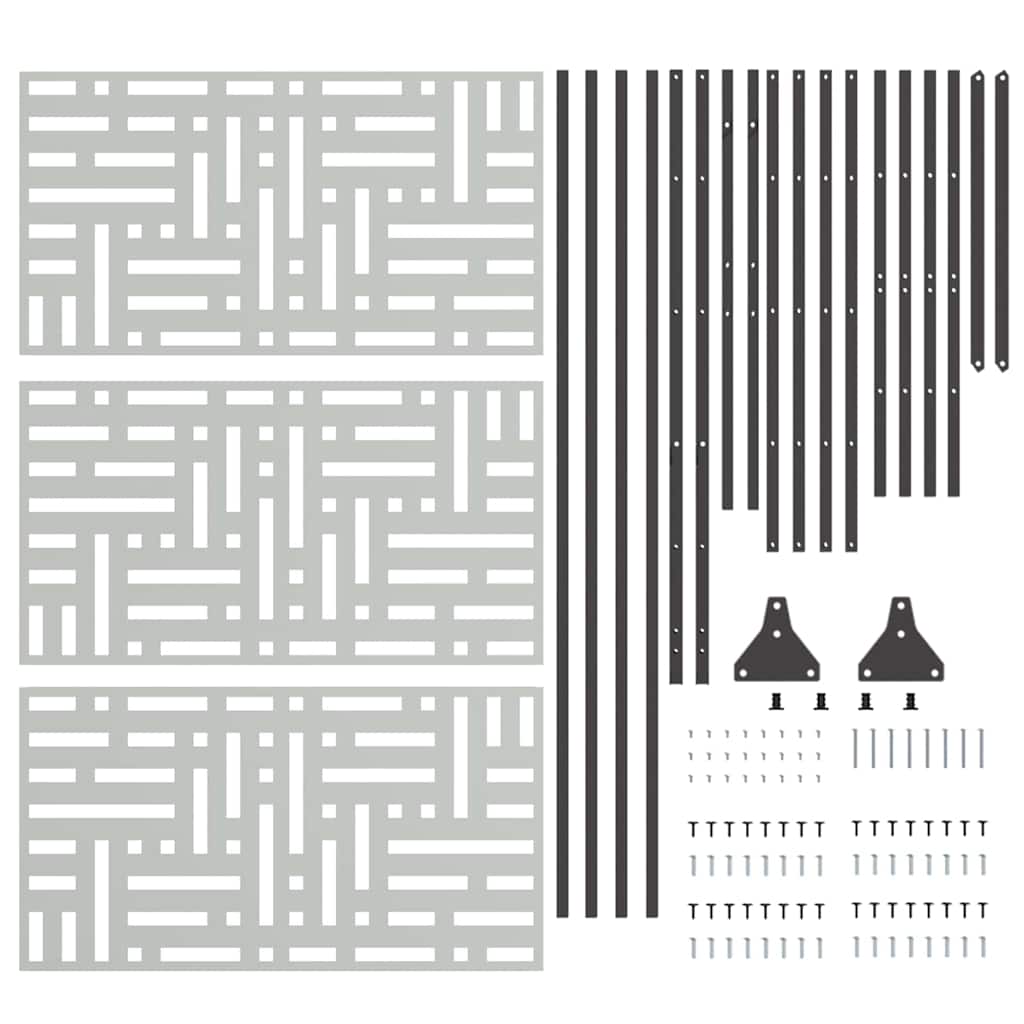 Sichtschutz Grau Stahl