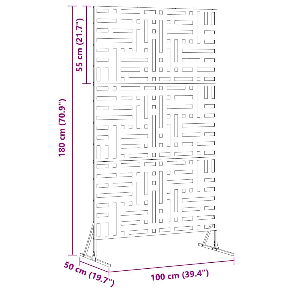 Sichtschutz Grau Stahl