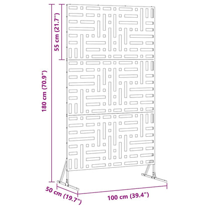 Sichtschutz Grau Stahl
