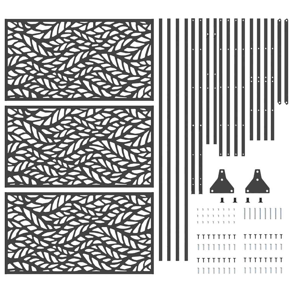 Sichtschutz Schwarz Stahl