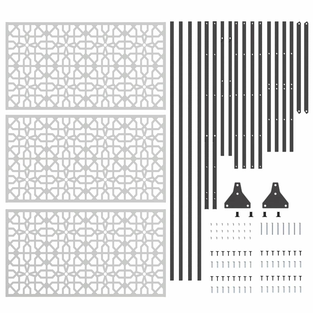 Sichtschutz Grau Stahl