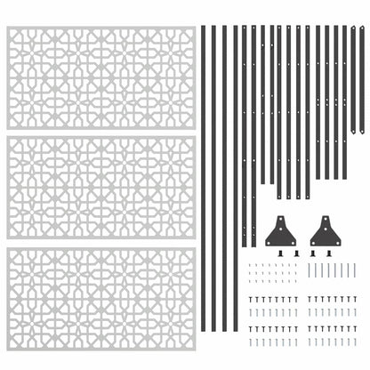 Sichtschutz Grau Stahl