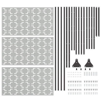 Sichtschutz Grau Stahl