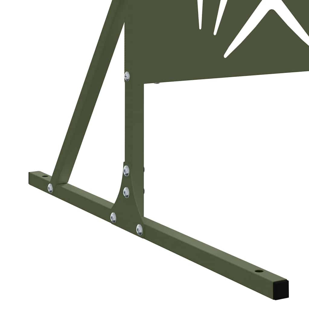 Sichtschutz Olivgrün Stahl