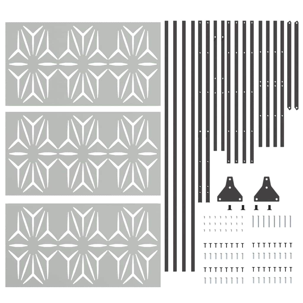 Sichtschutz Grau Stahl