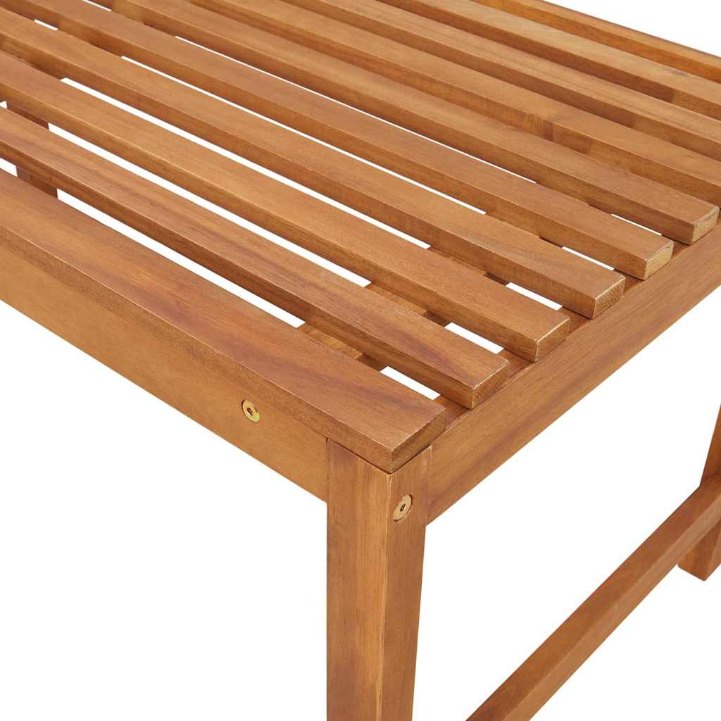 Gartenbank Braun 100 x 50 x 91cm Massivholz Akazie