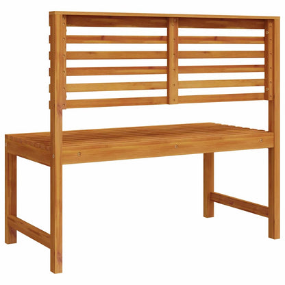 Gartenbank Braun 100 x 50 x 91cm Massivholz Akazie