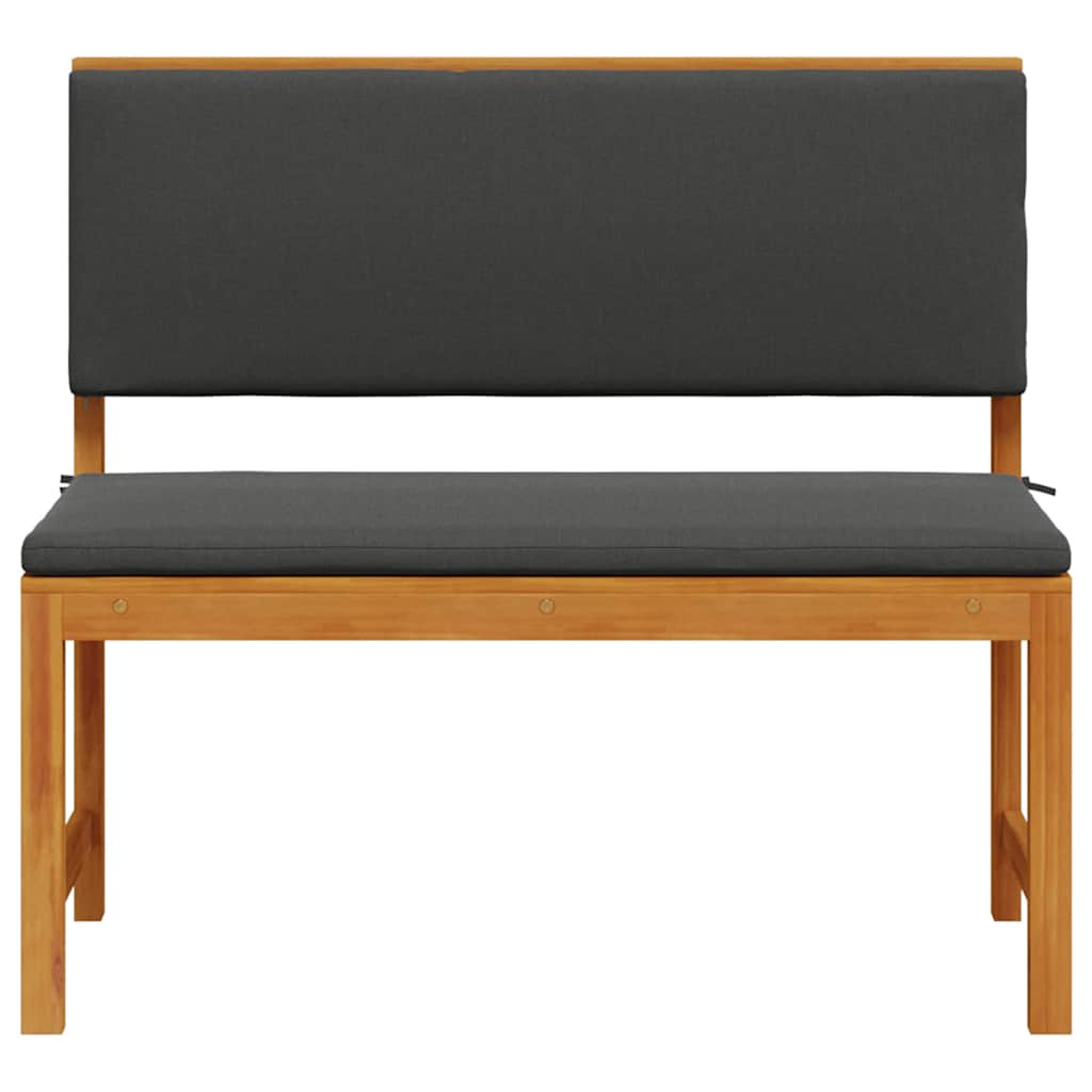 Gartenbank Braun 100 x 50 x 91cm Massivholz Akazie