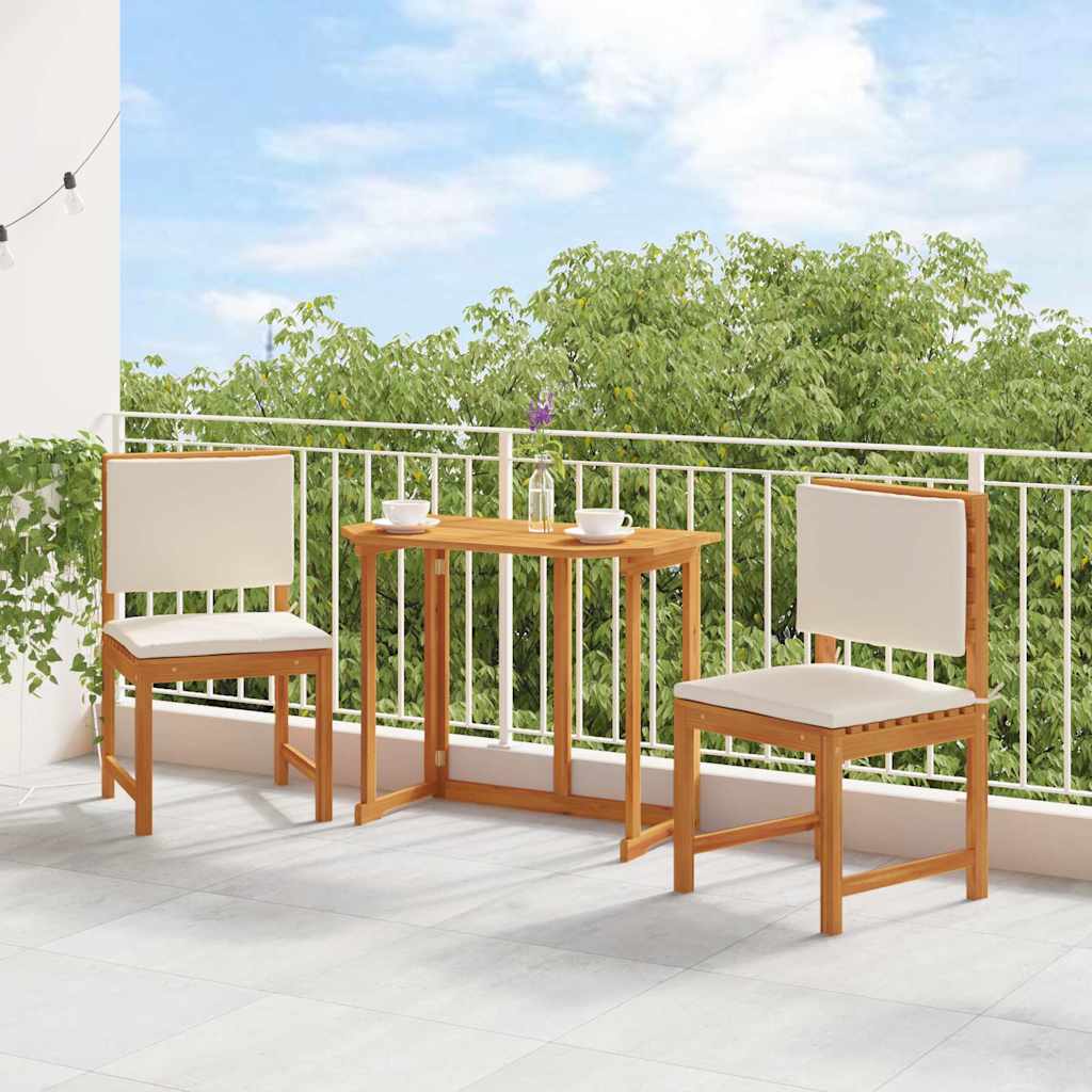 Armlehnloser Gartenstuhl 2 pcs Braun 50 x 50 x 91cm