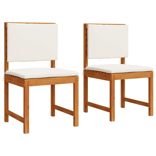 Armlehnloser Gartenstuhl 2 pcs Braun 50 x 50 x 91cm