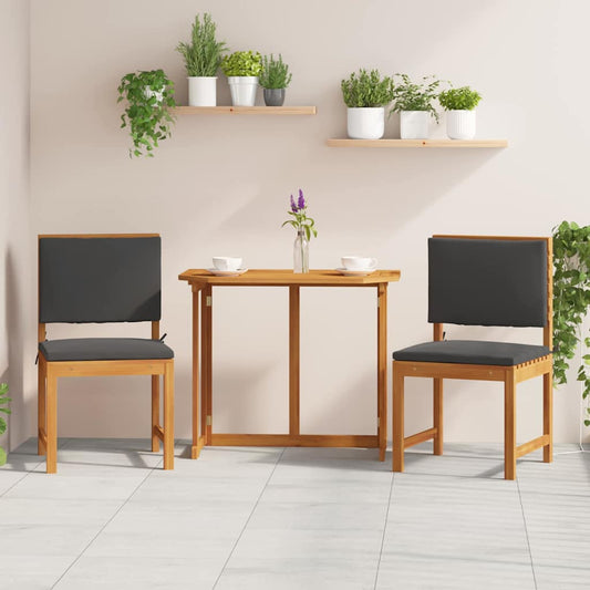 Gartenstuhl 2 pcs Braun 50 x 50 x 91cm Massivholz Akazie