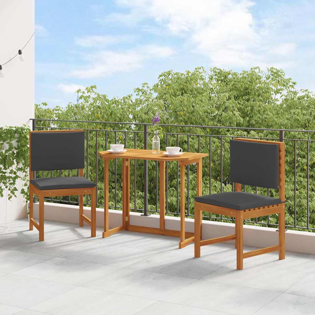 Gartenstuhl 2 pcs Braun 50 x 50 x 91cm Massivholz Akazie