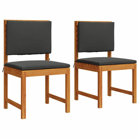 Gartenstuhl 2 pcs Braun 50 x 50 x 91cm Massivholz Akazie