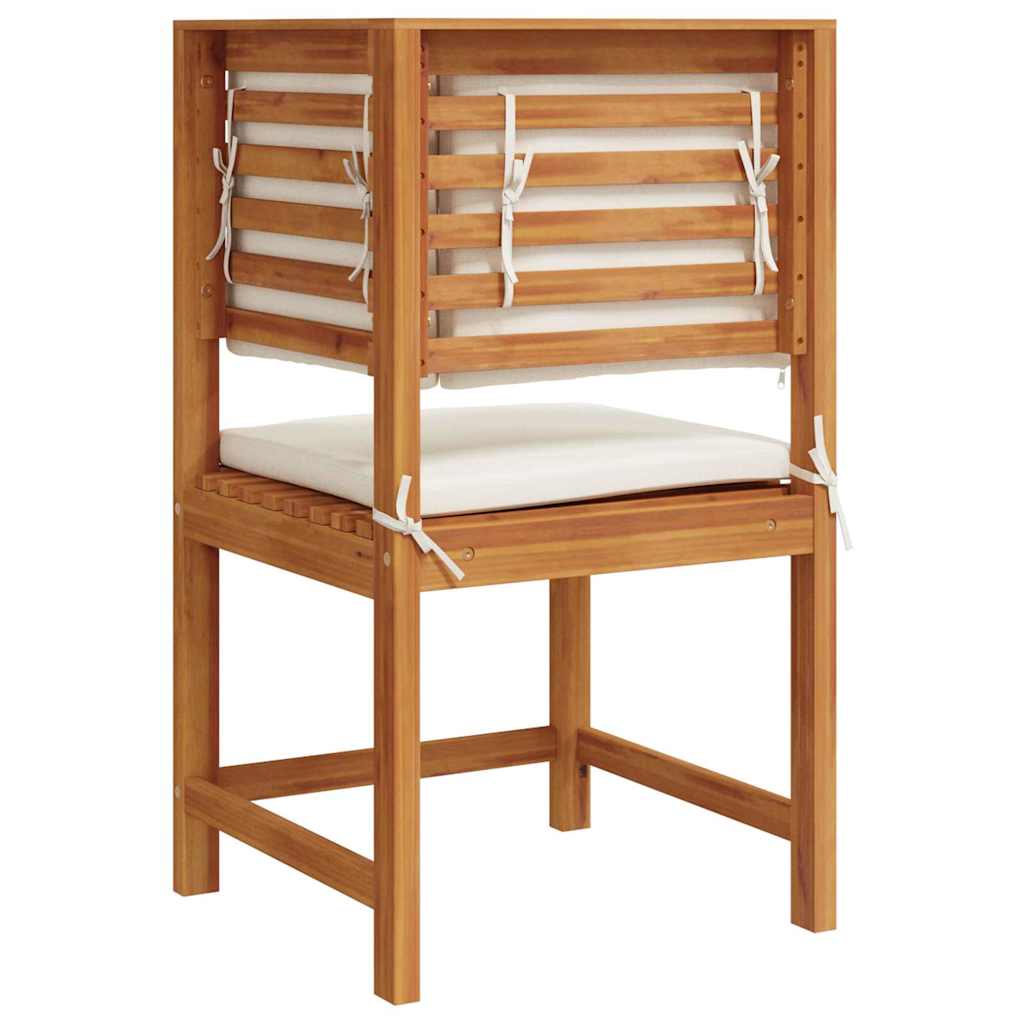 Gartenstuhl Braun 50 x 50 x 91cm Massivholz Akazie