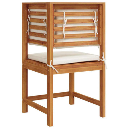 Gartenstuhl Braun 50 x 50 x 91cm Massivholz Akazie