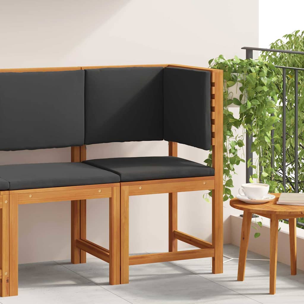 Gartenstuhl Braun 50 x 50 x 91cm Massivholz Akazie