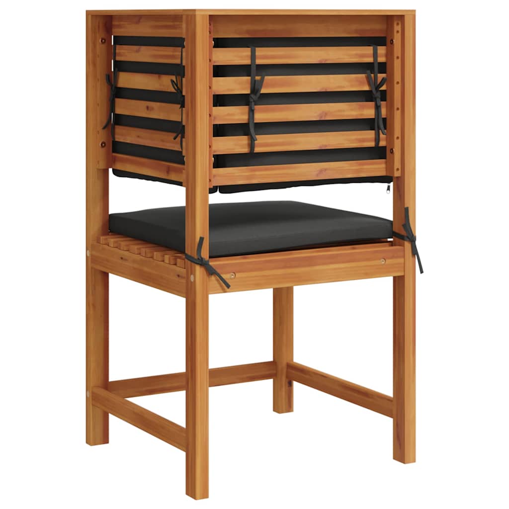 Gartenstuhl Braun 50 x 50 x 91cm Massivholz Akazie