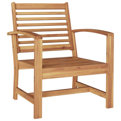 Gartenstühle 2 pcs Natur 60 x 65 x 76.5 cm Teak-Massivholz