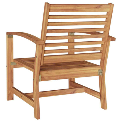 Gartenstühle 2 pcs Natur 60 x 65 x 76.5 cm Teak-Massivholz