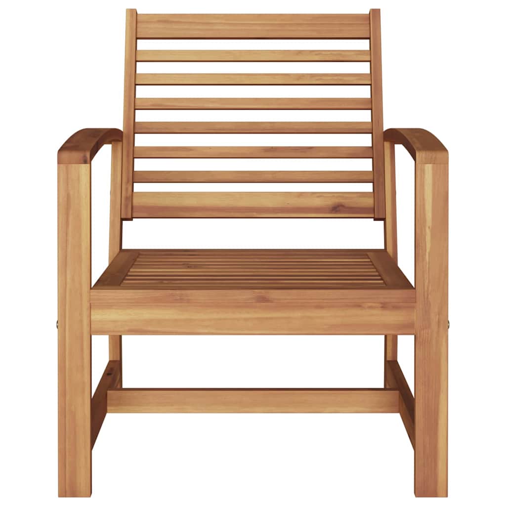 Gartenstühle 2 pcs Natur 60 x 65 x 76.5 cm Teak-Massivholz
