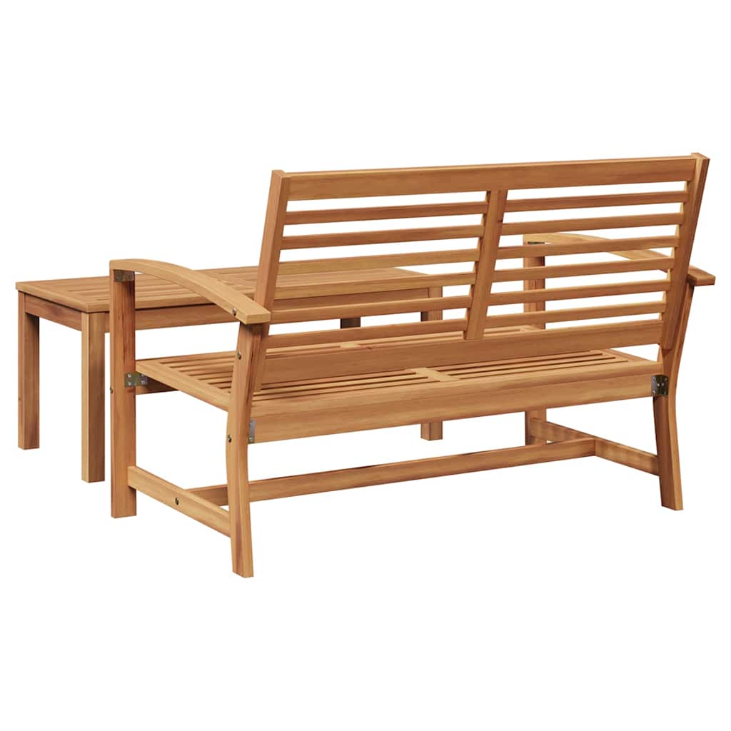 Garten-Sofa-Set 2 pcs Natur Teak-Massivholz
