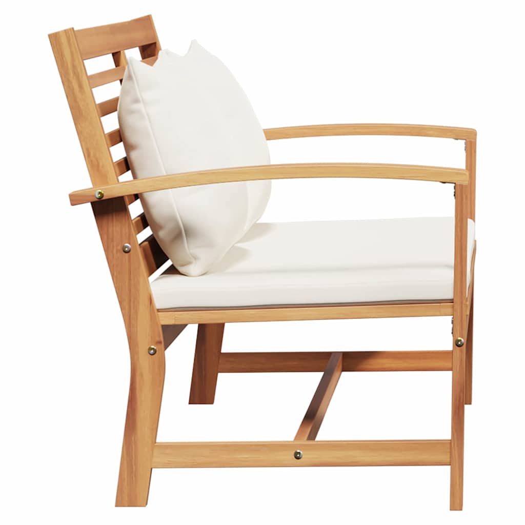 Gartenbank Natur 110 x 64 x 76.5 cm Teak-Massivholz