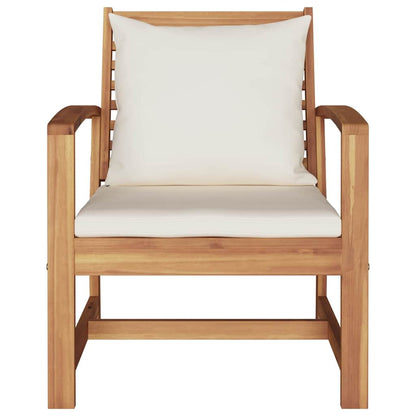 Gartenstühle 2 pcs Natur 60 x 65 x 76.5 cm Teak-Massivholz