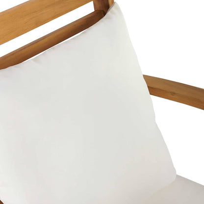 Garten-Sofa-Set Natur Teak-Massivholz