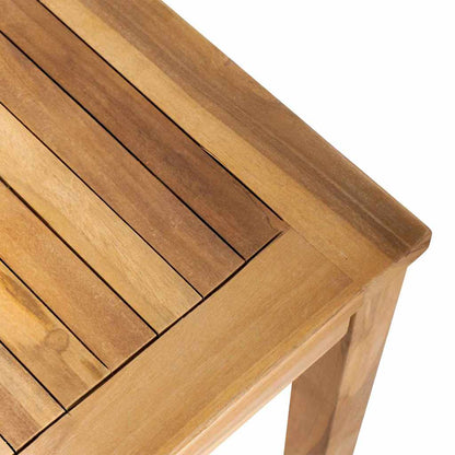 Garten-Sofa-Set 2 pcs Natur Teak-Massivholz