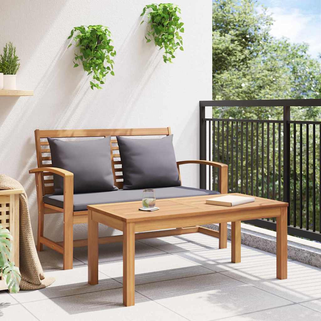 Gartenbank Natur 110 x 64 x 76.5 cm Teak-Massivholz
