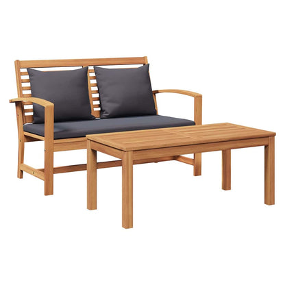 Gartenbank Natur 110 x 64 x 76.5 cm Teak-Massivholz