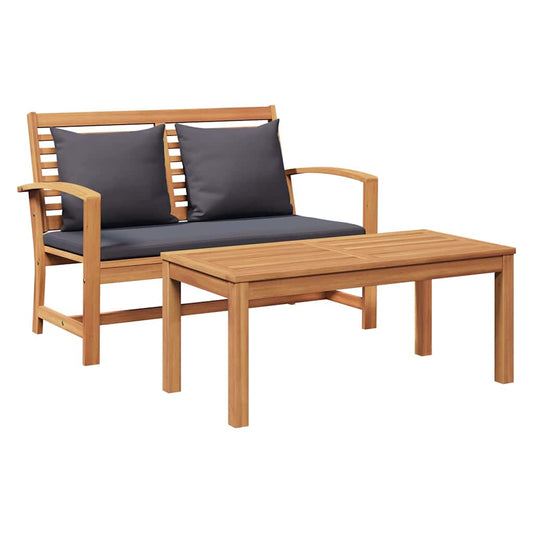 Gartenbank Natur 110 x 64 x 76.5 cm Teak-Massivholz