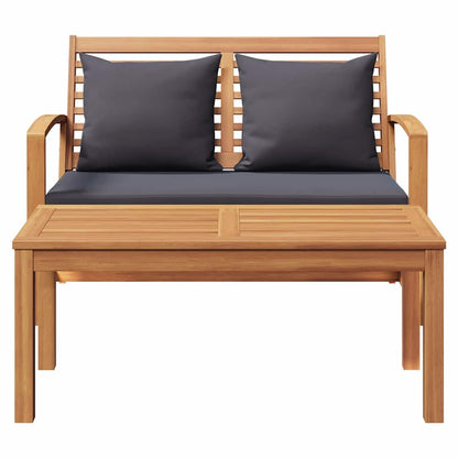 Gartenbank Natur 110 x 64 x 76.5 cm Teak-Massivholz