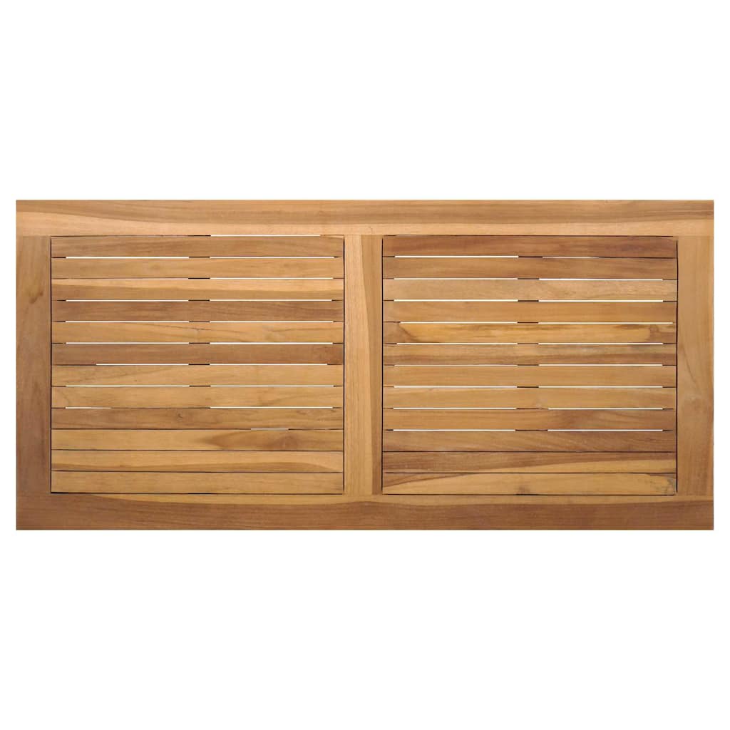 Gartenbank Natur 110 x 64 x 76.5 cm Teak-Massivholz